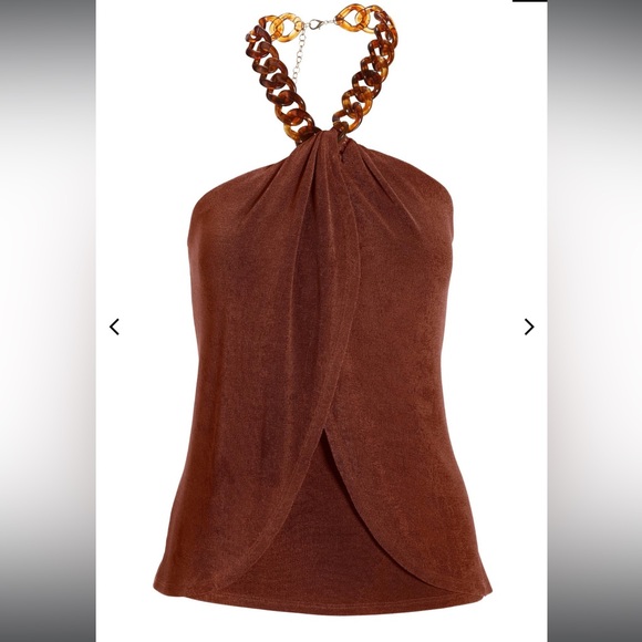 🆕 NWT Boston Proper Metallic Knit Wide Leg Pant Copper Outfit - Picture 14 of 16